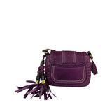 Gucci Vintage Purple Leather Small Snaffle Bit Shoulder Bag