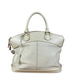Louis Vuitton Cream Leather Suhali Lockit MM