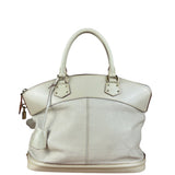 Louis Vuitton Cream Leather Suhali Lockit MM