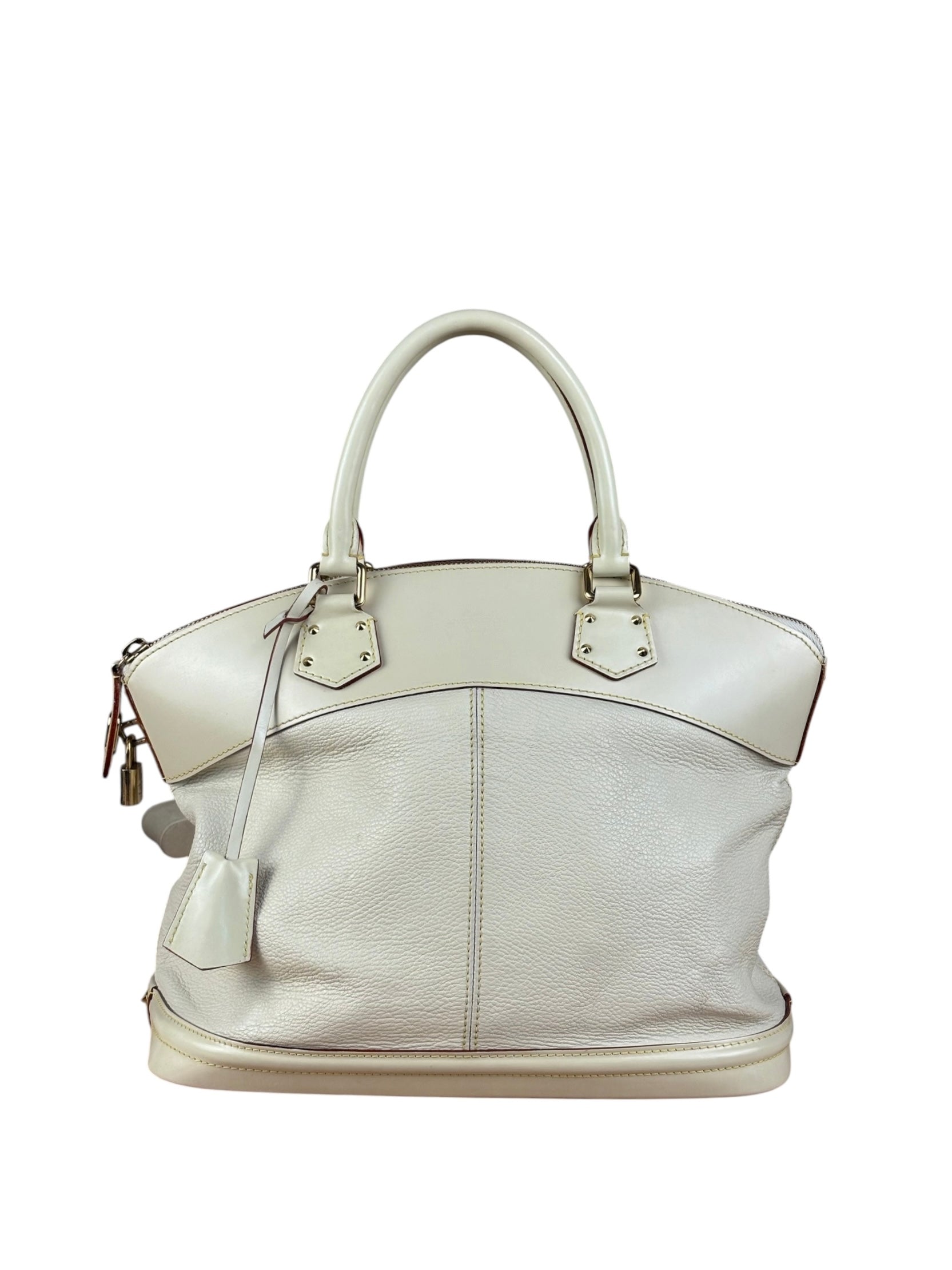 Louis Vuitton Cream Leather Suhali Lockit MM