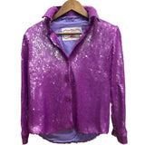 Gucci Purple Vault La Veste Sequin Long Sleeve Shirt