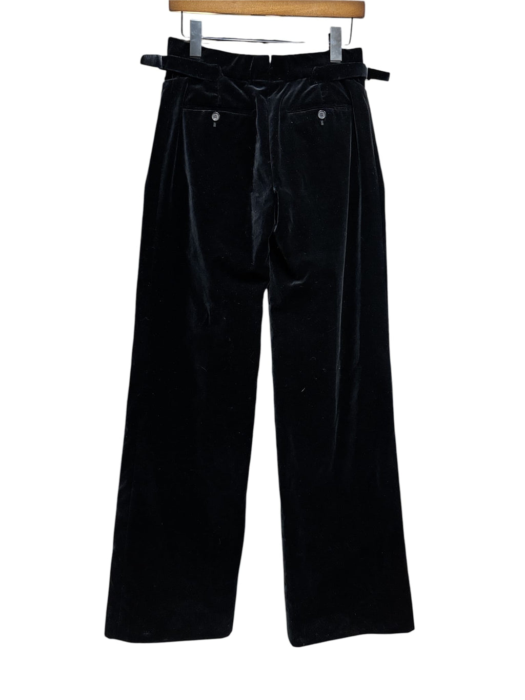 Tom Ford Black Velvet Zipper Fly Pocket Trouser