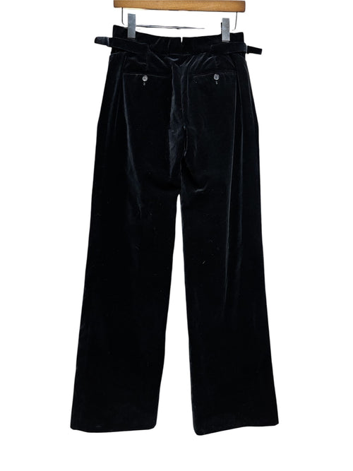 Tom Ford Black Velvet Zipper Fly Pocket Trouser