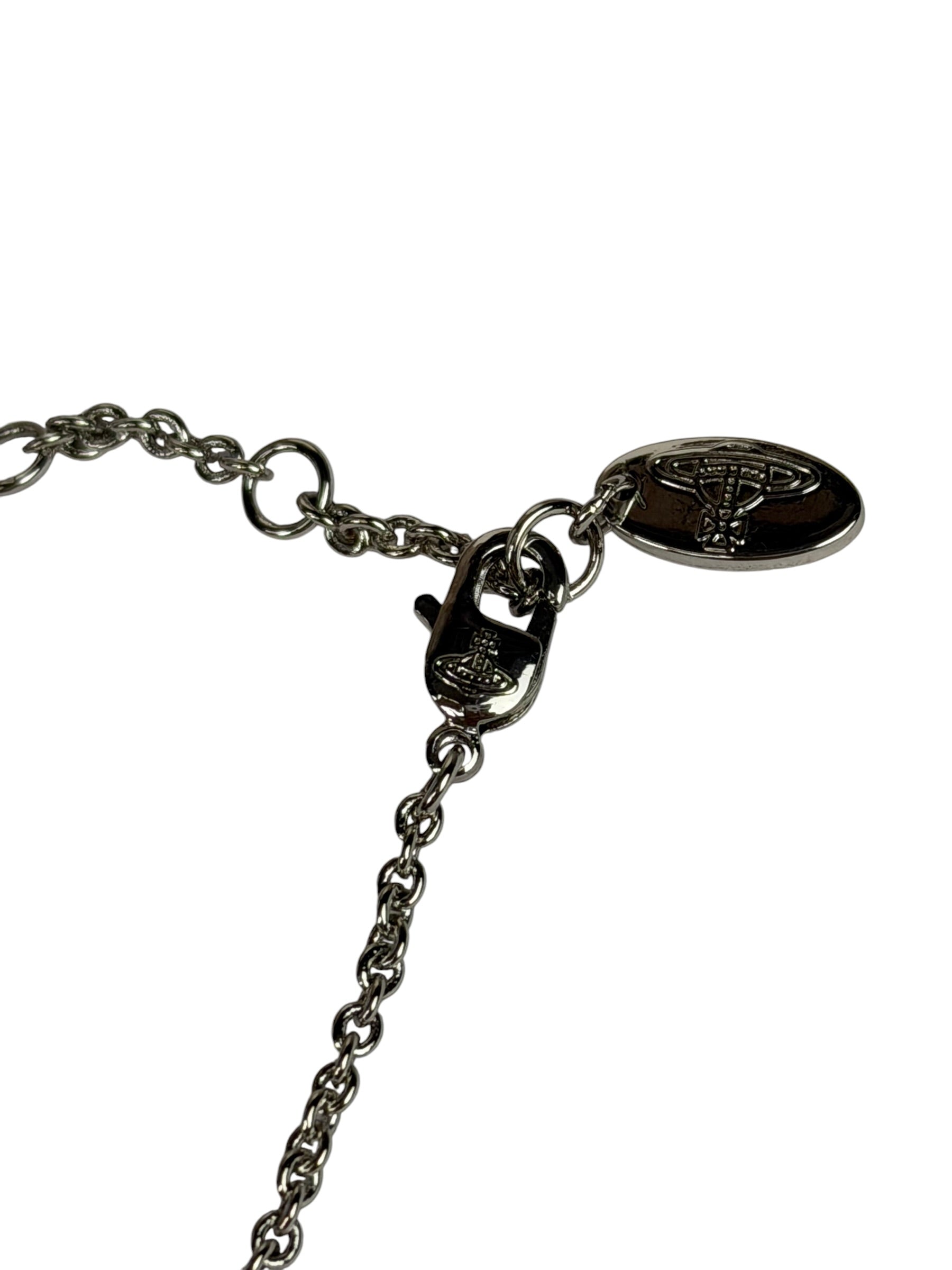 Vivienne Westwood Bas Relief Two-Tone Pendant Necklace