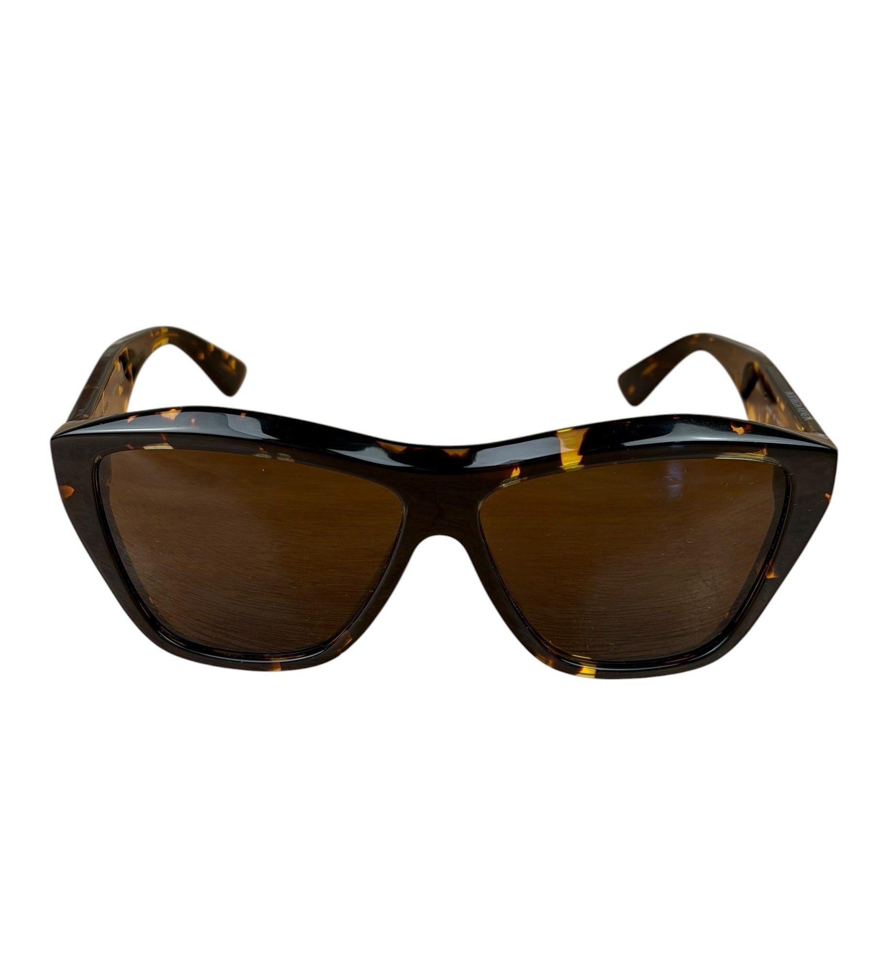 Bottega Veneta Tortoise Brown Cat-Eye Sunglasses