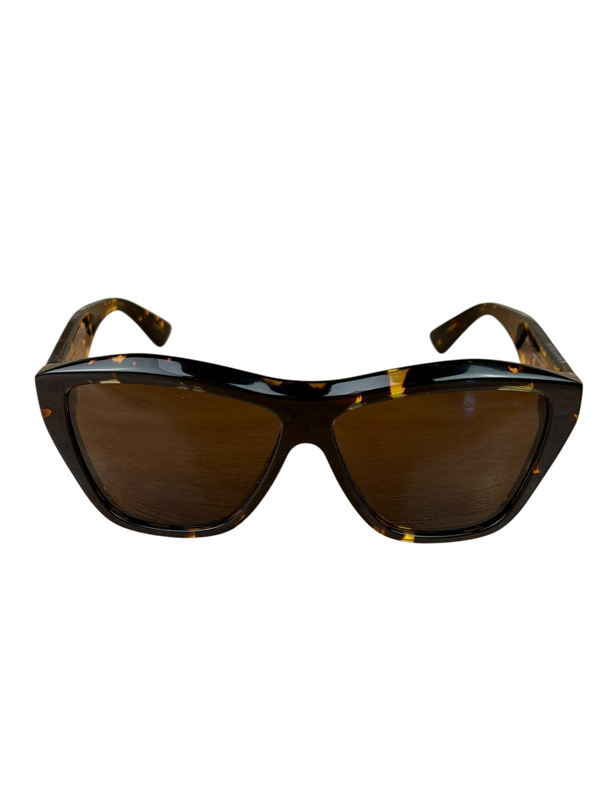 Bottega Veneta Tortoise Brown Cat-Eye Sunglasses