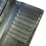 Bottega Veneta Black Intercciato Long Wallet