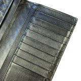 Bottega Veneta Black Intercciato Long Wallet