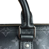 Louis Vuitton Black Monogram Keepall Bandouliere 25