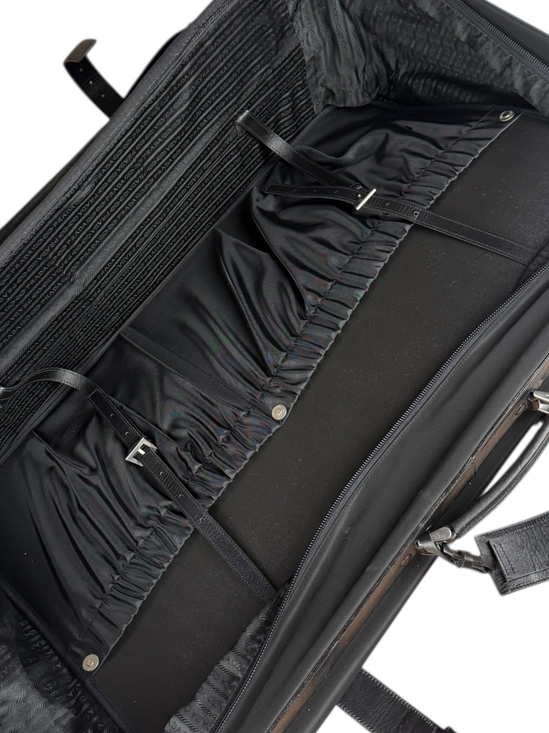 Prada Nylon Saffiano Travel Suitcase