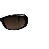 Christian Dior Vintage Black Oval Frame Sunglasses