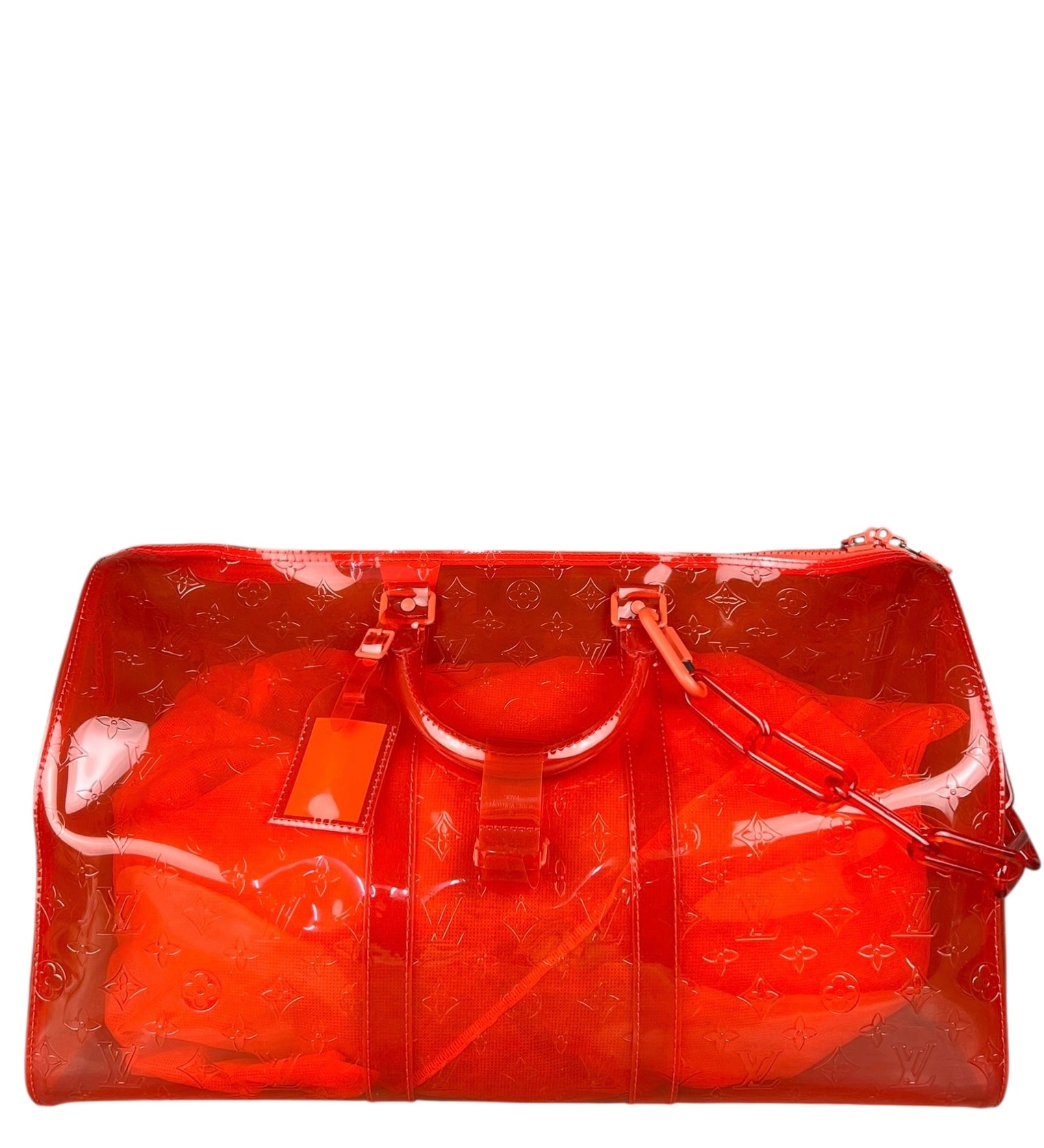 Louis Vuitton X Virgil Abloh Red Monogram PVC Bandouliere 50