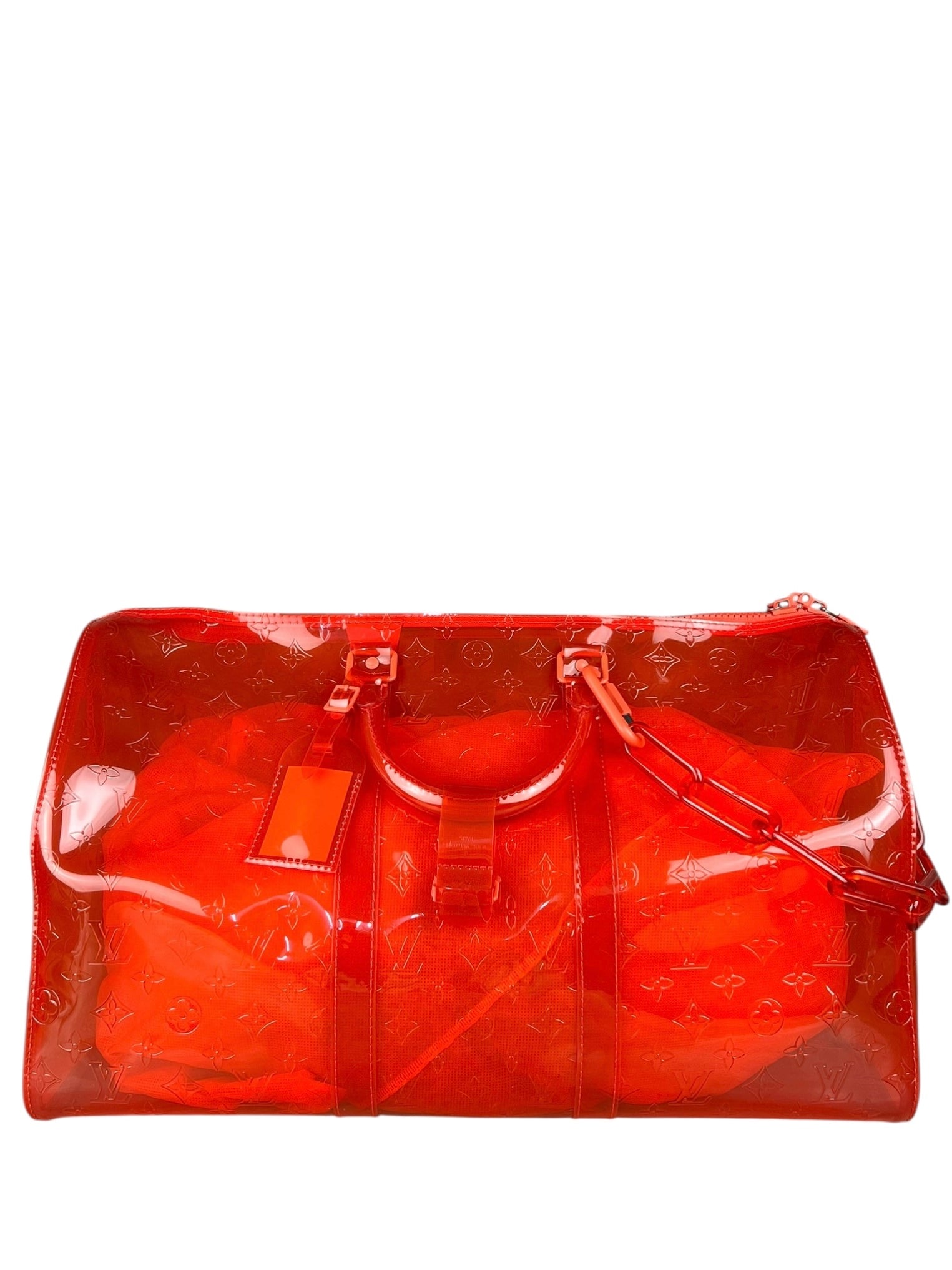 Louis Vuitton X Virgil Abloh Red Monogram PVC Bandouliere 50