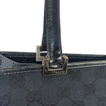 Gucci GG Black Canvas Vintage Jackie Tote Handbag
