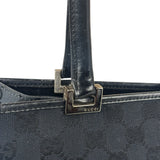 Gucci GG Black Canvas Vintage Jackie Tote Handbag