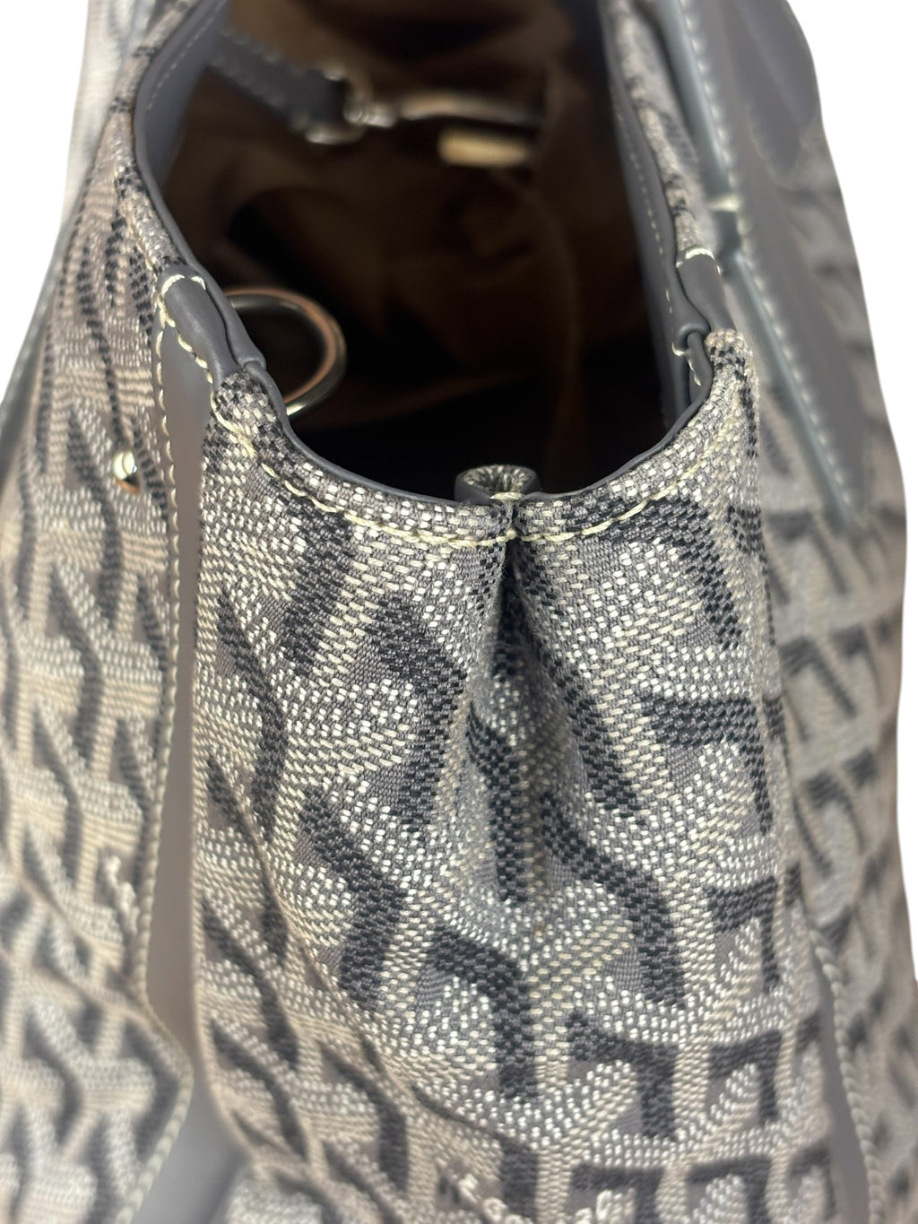 Goyard Grey Canvas Voltaire 2Way Tote