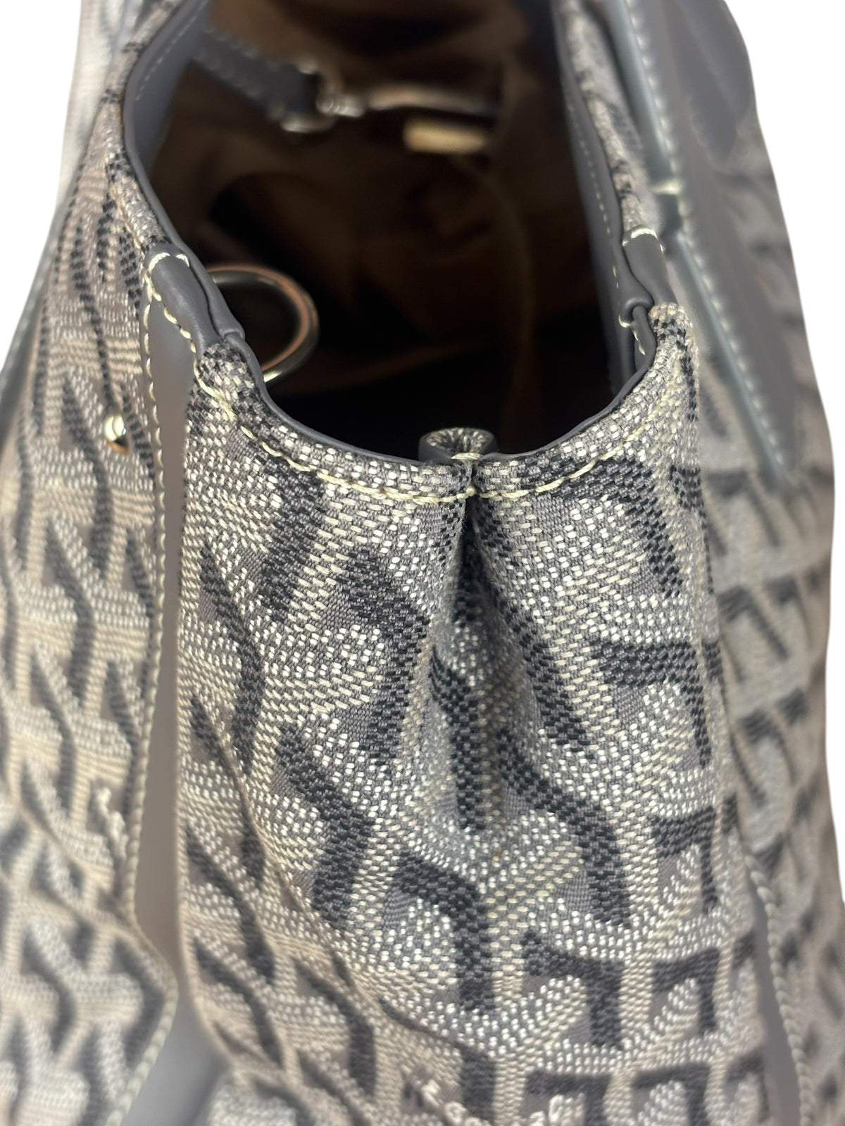 Goyard Grey Canvas Voltaire 2Way Tote