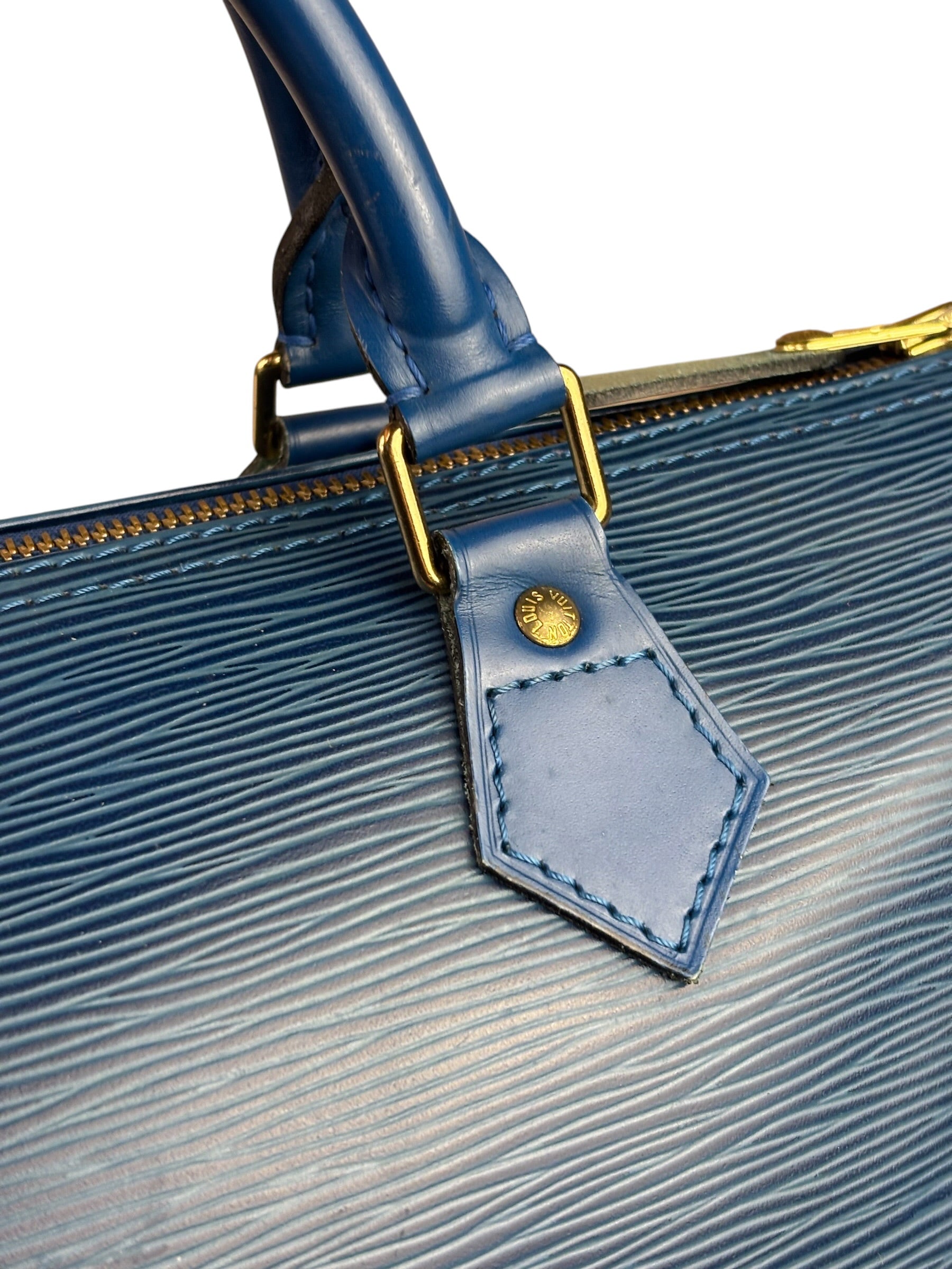 Louis Vuitton Blue Epi Leather Speedy 30