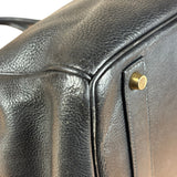Hermes Black Togo Leather Birkin 40 Handbag Gold 1998