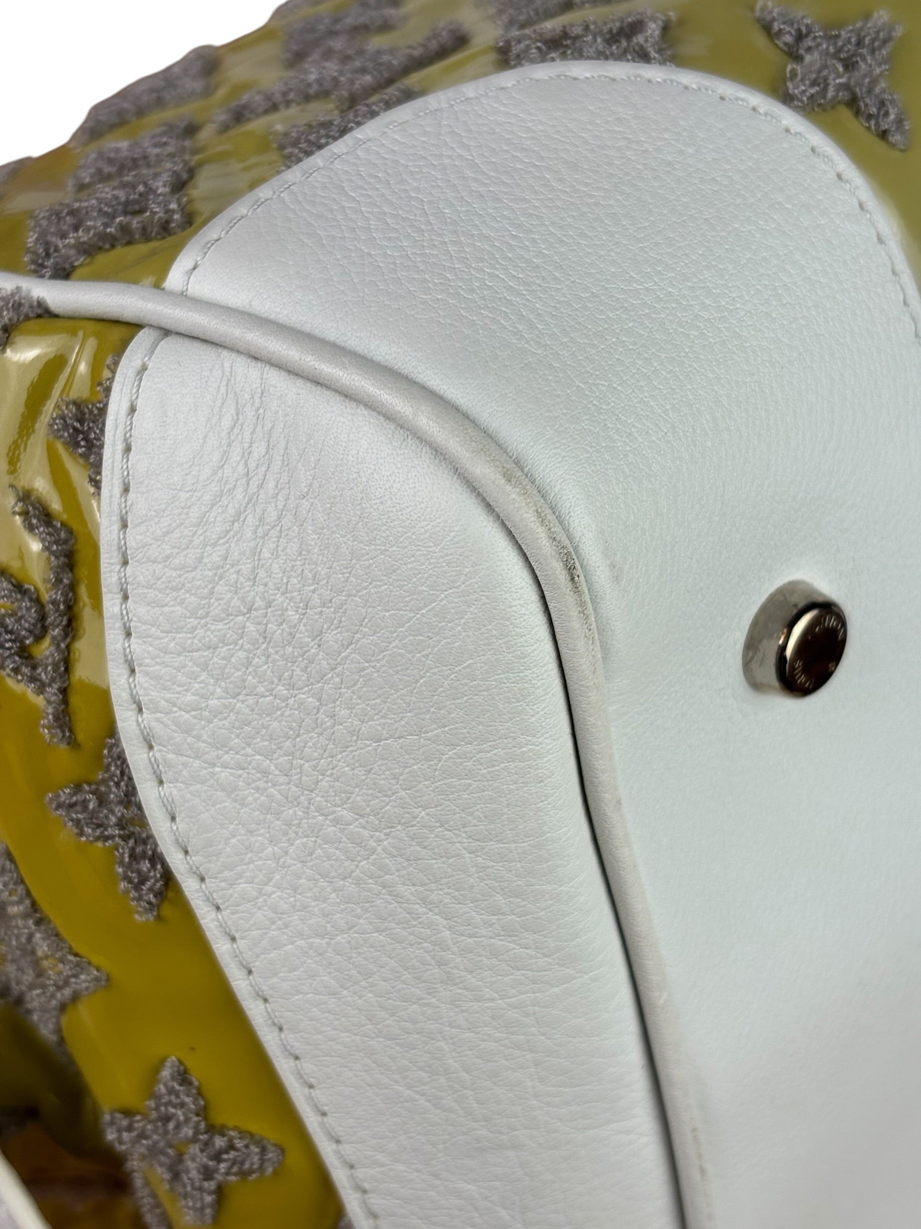 Louis Vuitton Yellow Monogram Bouclettes Speedy Round Handbag Spring 2012