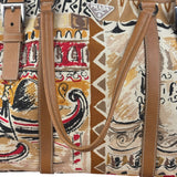Prada Vintage Limited Edition Venetian Scene Canvas Tote Bag