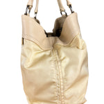 Prada Beige Nylon/Leather Shoulder Bag