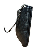 Chanel Black Quilted Leather Uniform Chain Crossbody 2018