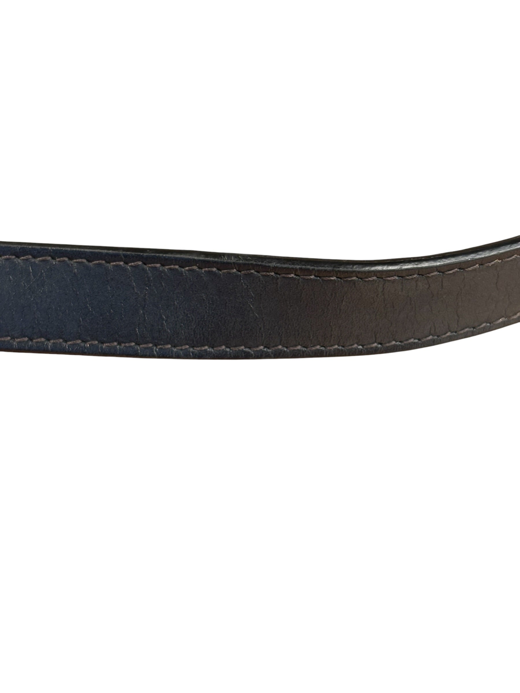 Christian Dior Navy Leather Trim Trotter Saddle Two-Way Bag