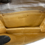 Chanel Vintage Metallic Silver Quilted Tassel Flap Bag 1997