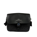 Coach Black Leather Pace Messenger Crossbody Bag