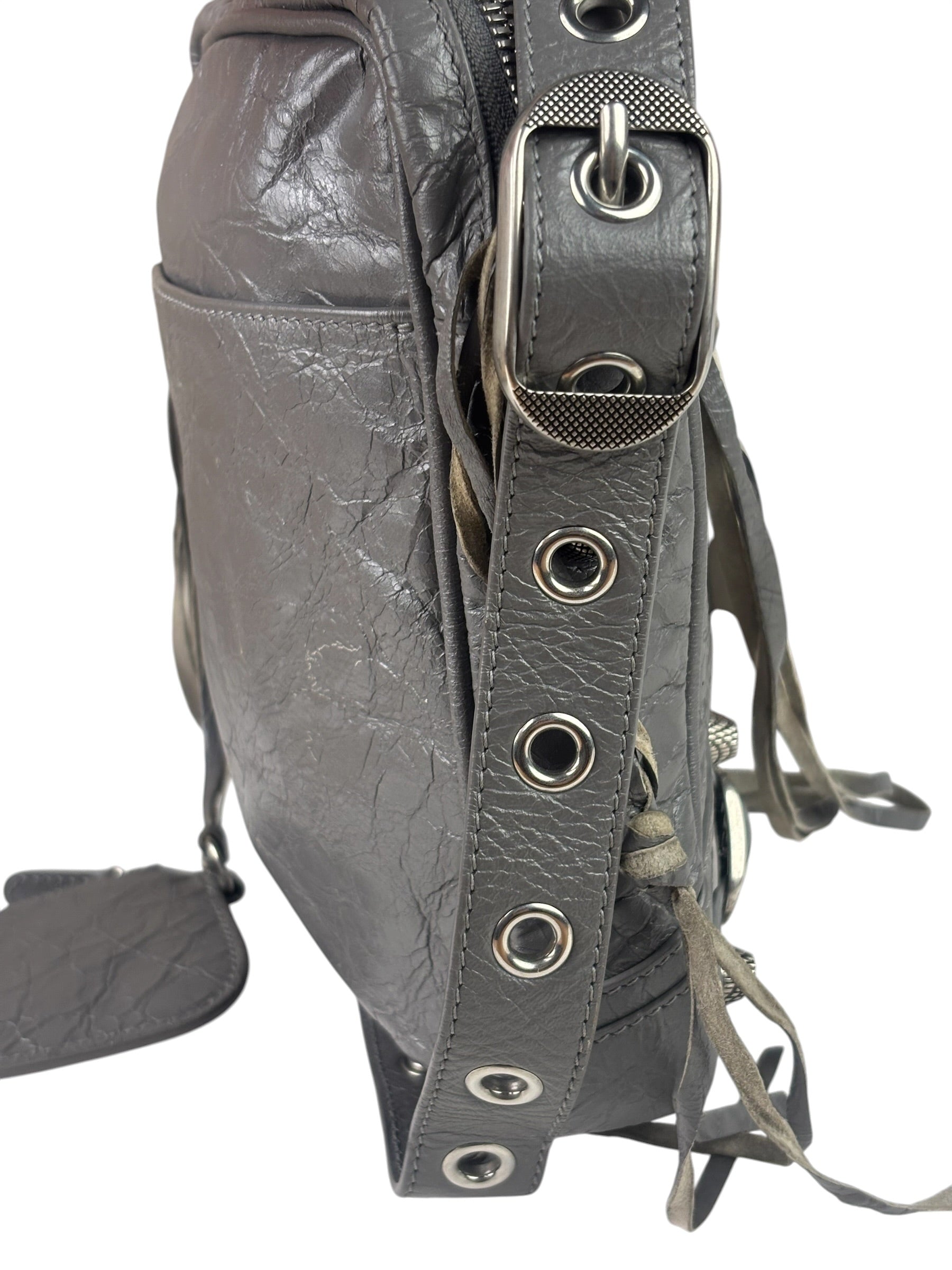 Balenciaga Gray Le Cagole Crossbody Bag