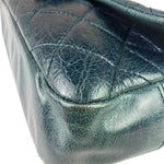 Chanel Blue Glazed Calfskin Portobello Flap Bag 2014