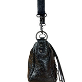 Balenciaga Le City Moto Black Leather Shoulder Pochette