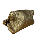 Chloé Vintage Gold Metallic Paddington Bag