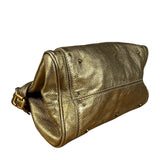 Chloé Vintage Gold Metallic Paddington Bag