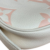 Louis Vuitton White Leather Monogram Moon Empreinte Pochette