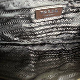 Prada Tessuto Buckle Shoulder Bag