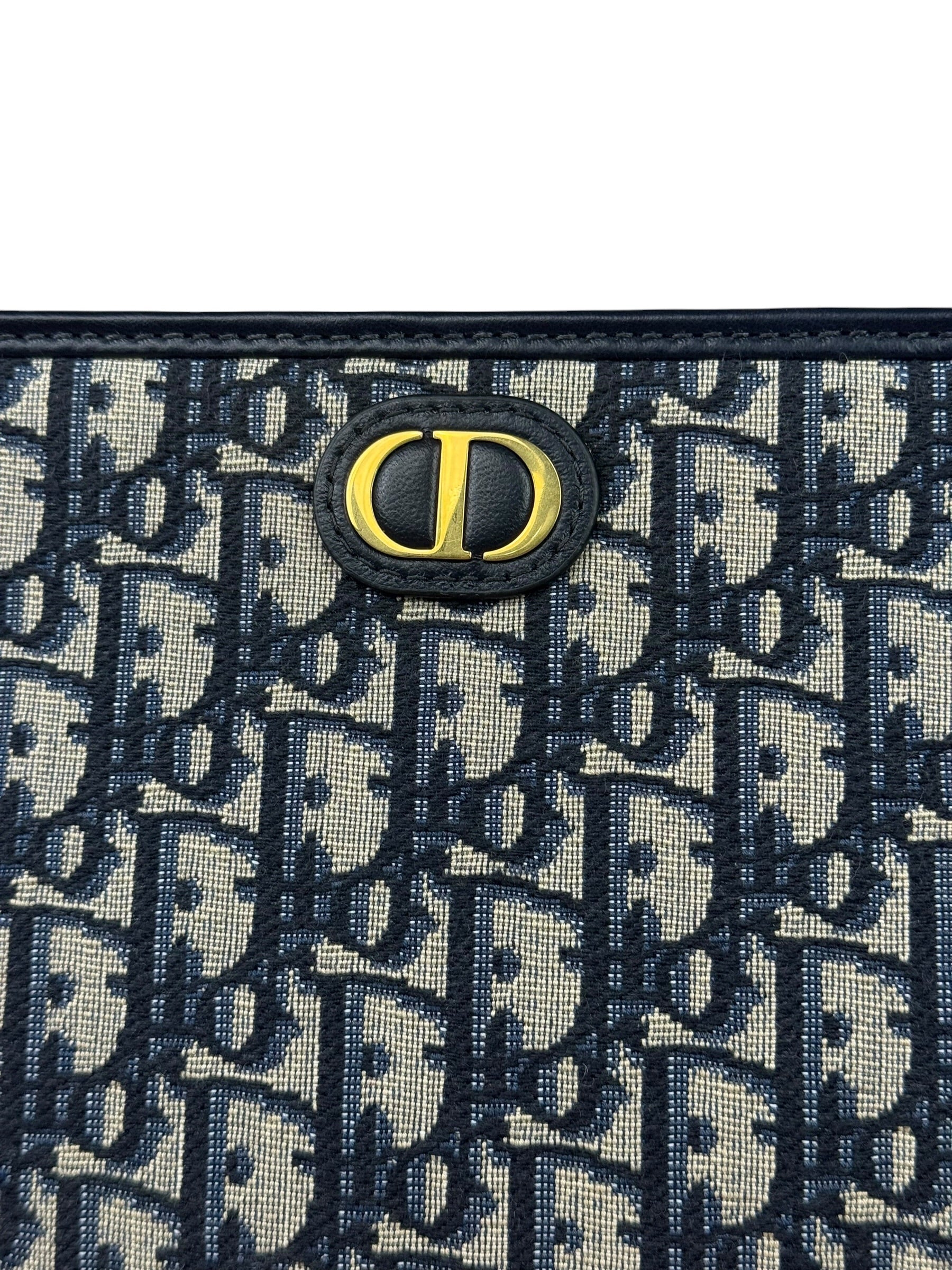 Dior Blue Oblique 30 Montaigne Dea Clutch Pouch
