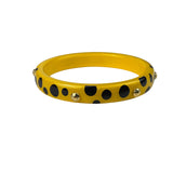 Louis Vuitton x Yayoi Kusama Yellow/Bkack Infinity Dots Acrylic Bangle