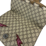 Gucci Beige GG Supreme Medium Dionysus Flap Bag