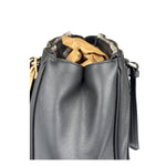 Coach Vintage Black Peyton Leather Jordan Double Zip Shoulder Bag