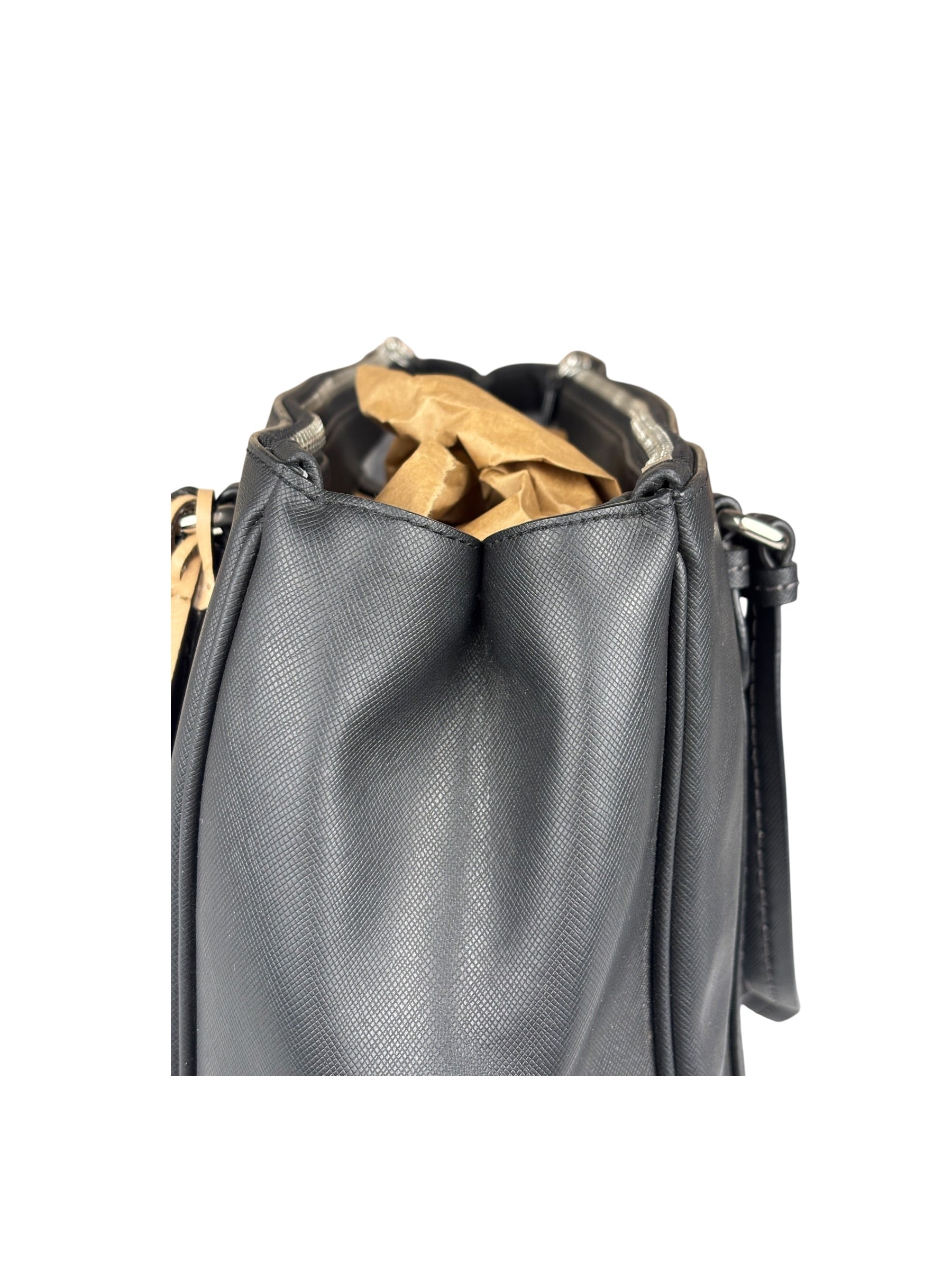 Coach Vintage Black Peyton Leather Jordan Double Zip Shoulder Bag