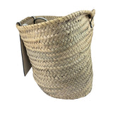Versace Leather Trim Basket Bag