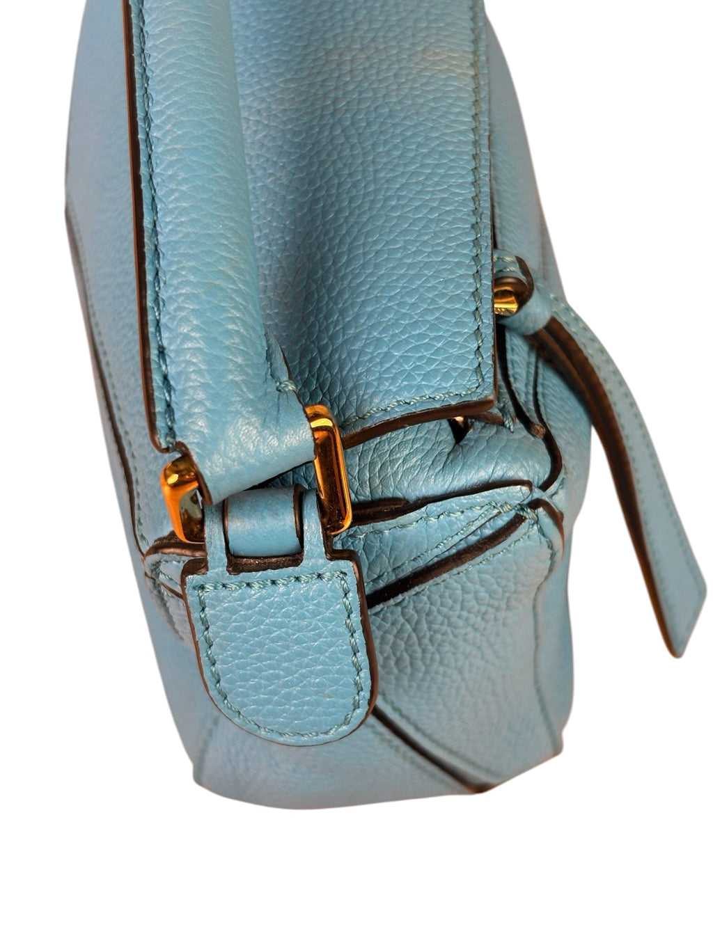 Loewe Blue Leather Puzzled Small Two-Way Bag