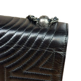 Chanel Black Leather Paris-Seoul Korean Garden Flap Bag 2015