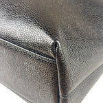 Chanel Vintage Black Caviar Leather Timeless Chain Shoulder Tote 1998