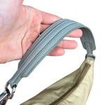 Prada Vintage Nylon Blue Leather Pochette