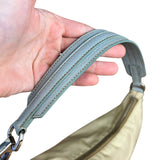 Prada Vintage Nylon Blue Leather Pochette