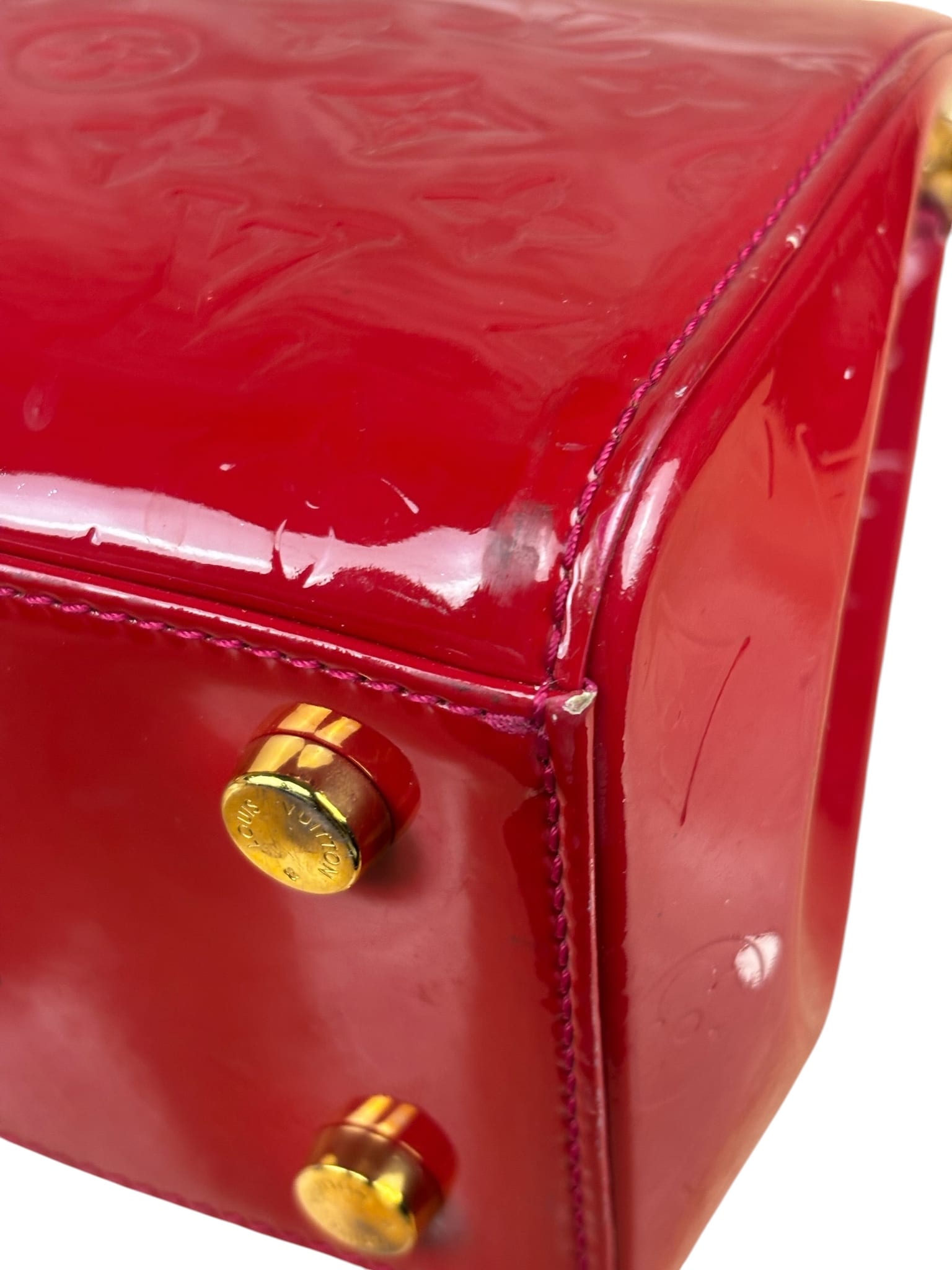 Louis Vuitton Red Vernis Brea Two-Way Bag PM