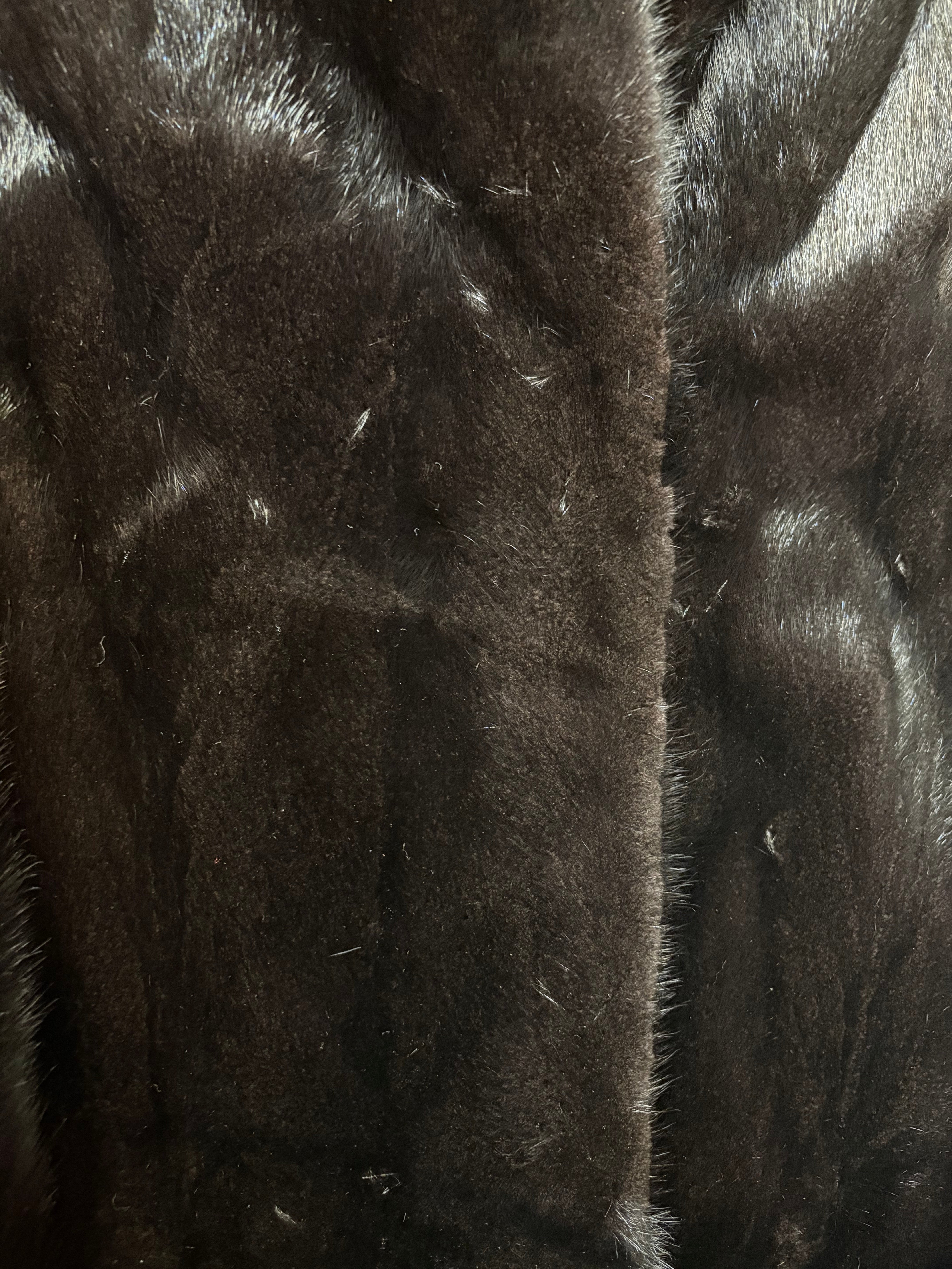 Malvoisie Vintage Black Fur Coat